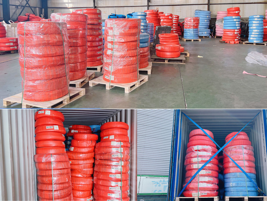 EN853 SAE 100 R6 Wire Braid Hydraulic Hose Oil Air Water Textile Rubber Hose (ডায়ার ব্রেড হাইড্রোলিক নল তেল বায়ু জল টেক্সটাইল রাবার নল)