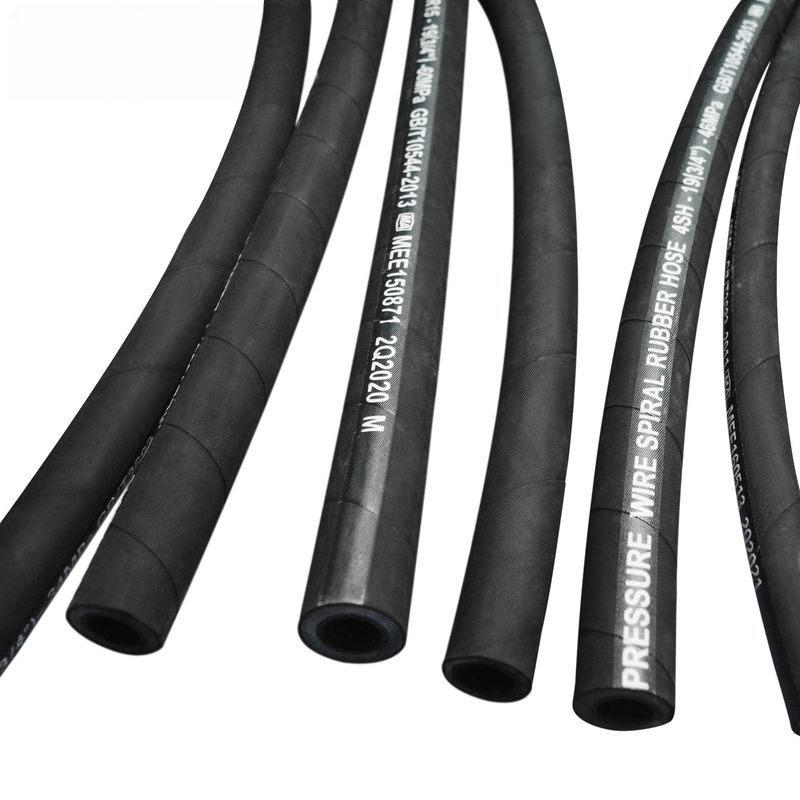 SAE 100 R12 1/4 ইঞ্চি 3/4 ইঞ্চি Suction Steel Wire Braided Hydraulic Hose Pipe