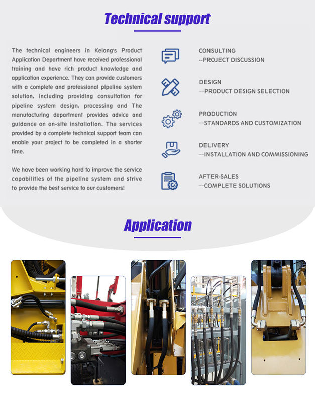 সর্বোচ্চ মানের EN853 SAE 100 R6 তেল বায়ু জল হাইড্রোলিক পায়ের পাতার মোজাবিশেষ R6 টেক্সটাইল রাবার পায়ের পাতার মোজাবিশেষ