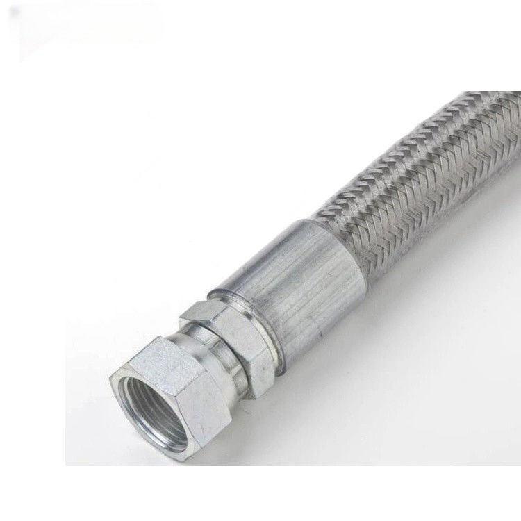 PTFE কালো রৌপ্য স্টেইনলেস স্টীল braided জ্বালানী লাইন পায়ের পাতার মোজাবিশেষ স্ট্যাটিক-মুক্ত রেসিং গাড়ী স্টীল Braided জ্বালানী পায়ের পাতার মোজাবিশেষ